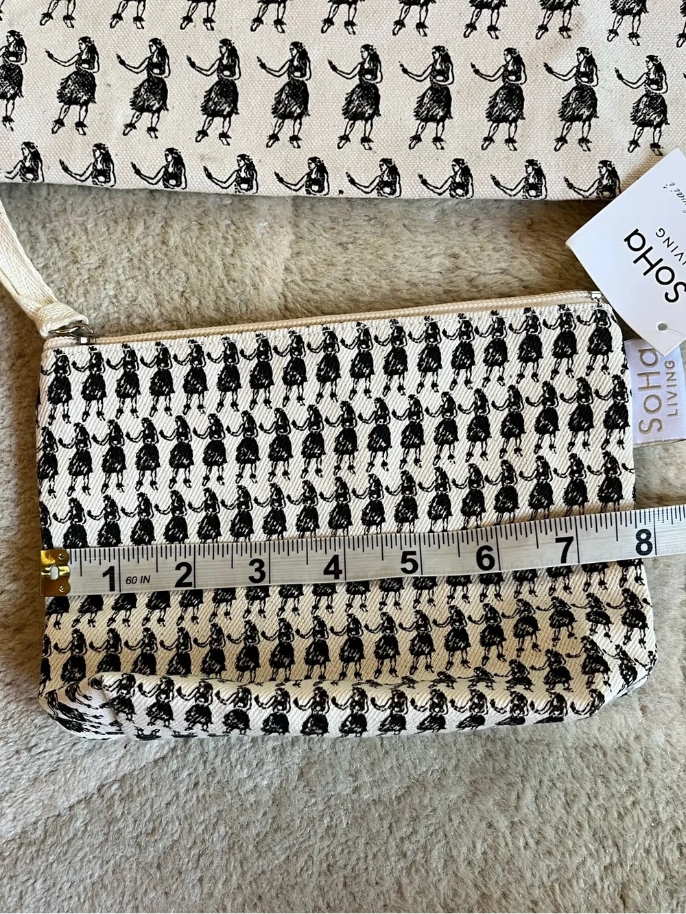 SoHa Hula Girl Tote & Toiletry Bags